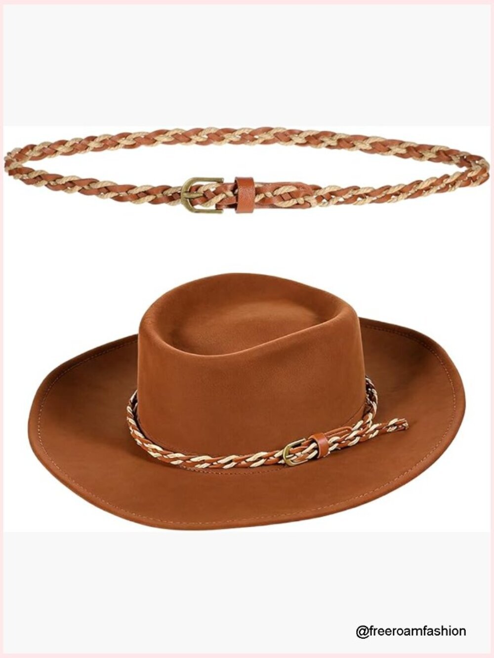 Adjustable Leather Hat Band for Cowboy Fedora Hats Unisex